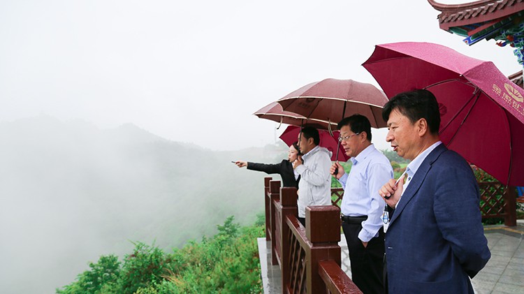 广东省自然资源厅考察团莅临大发88股份考察绿色矿山建设工作